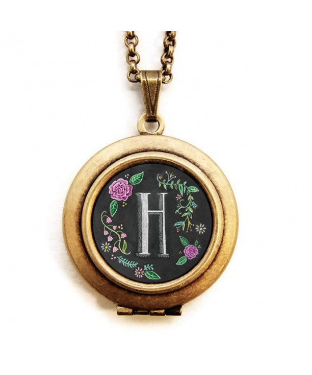 Dearest Mine Chalkboard Initial Necklace