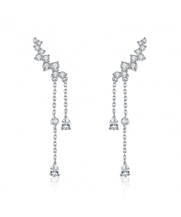 Chicinside Crystal Climbers Dangle Earrings