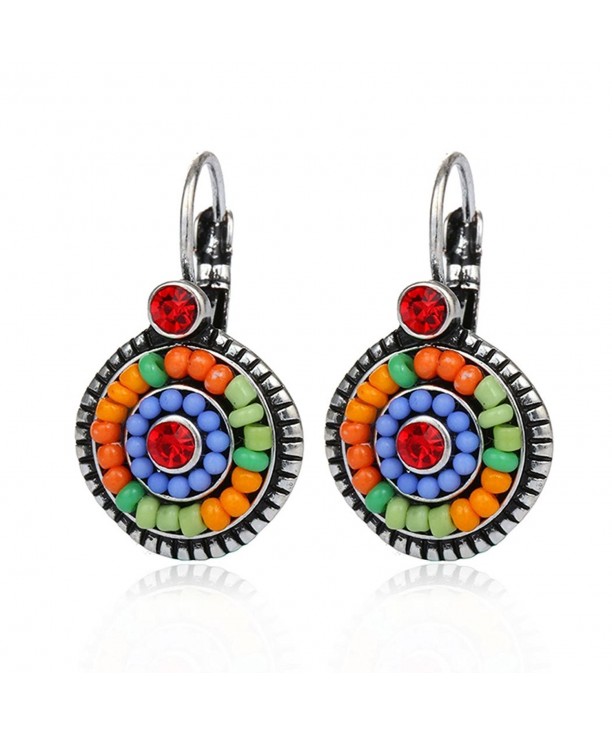 Bohemia Earrings Resin Round Earring