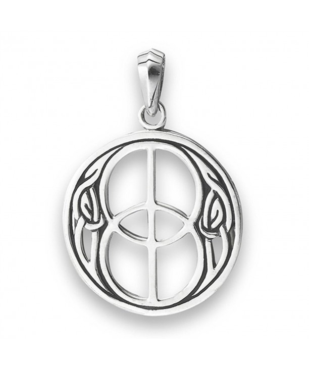 Celtic Pendant Sterling Silver Infinity