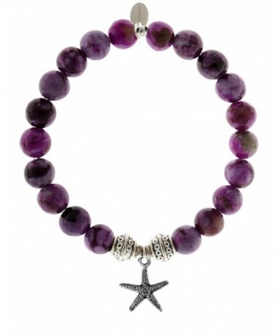 EvaDane Precious Sugilite Gemstone Starfish