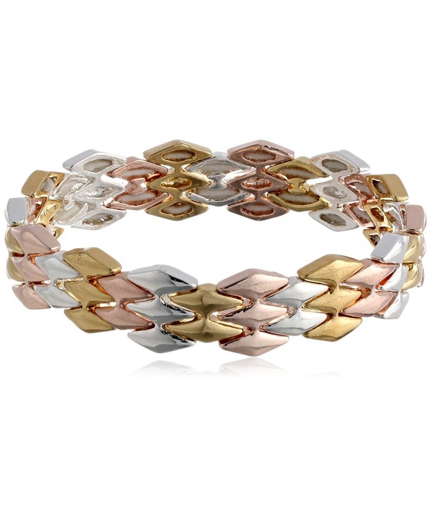 Napier Graphics Tri Tone Stretch Bracelet