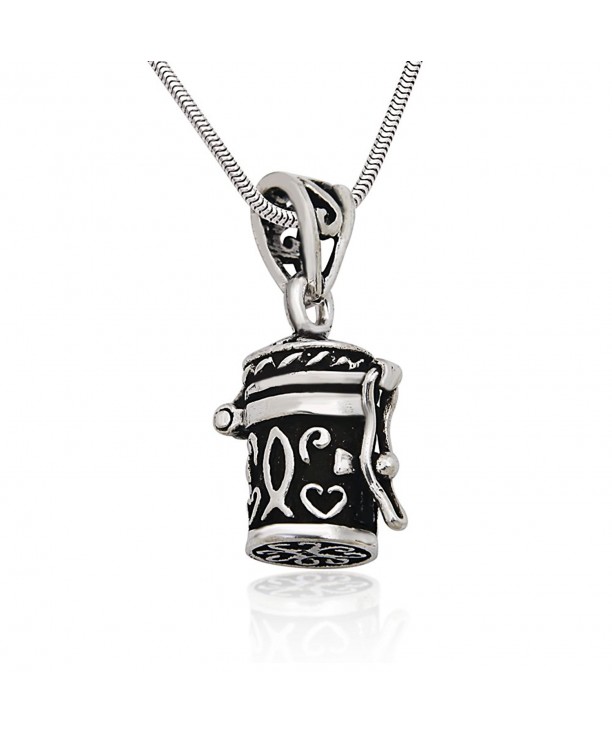 Sterling Silver Antique Pendant Necklace