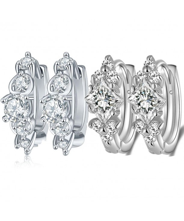 TENGZHEN Zirconia Earring Wedding Jewelry