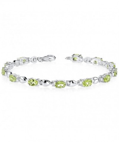 Peridot Bracelet Sterling Silver Carats