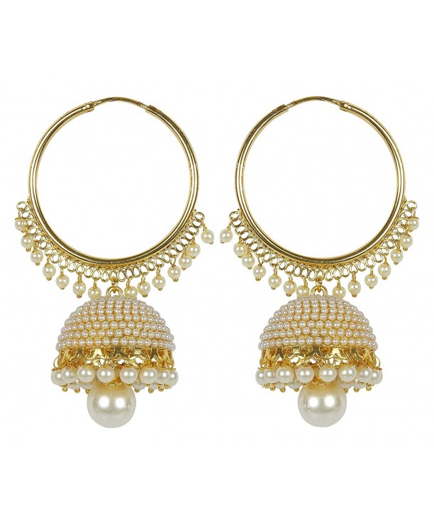 MUCHMORE Womens Kundan Earrings Traditional