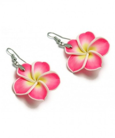 CHADADA Hawaiian Plumeria Earrings Handmade