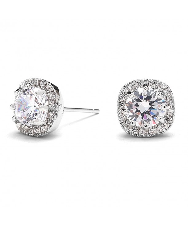 Mariell Zirconia Earrings Cushion Shaped