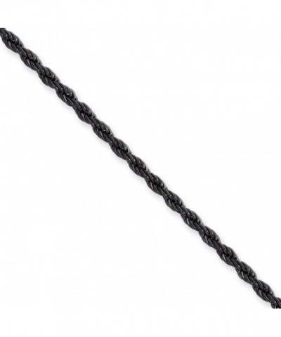 Stainless Steel Black plated 2 3mm Chain