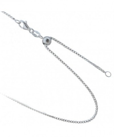 Adjustable Sterling Silver Necklace Shorter