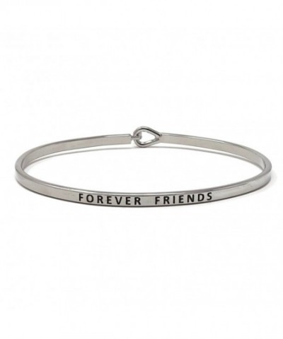 Forever Friends Inspirational Bracelet Rhodium