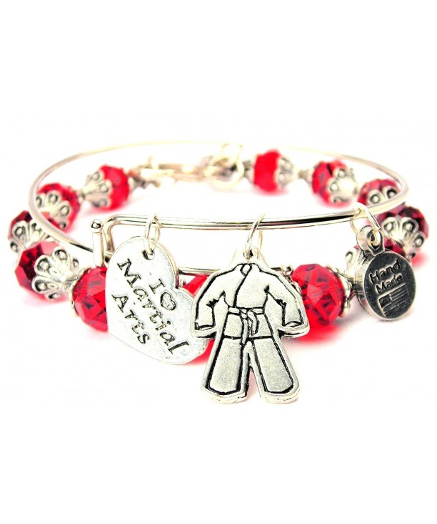 ChubbyChicoCharms Karate Crystal Bracelet Adjustable