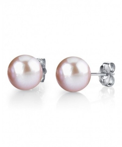 Pink Freshwater Cultured Pearl Earrings