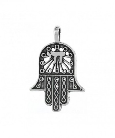 Sterling Silver Hamsa Chamsa Necklace