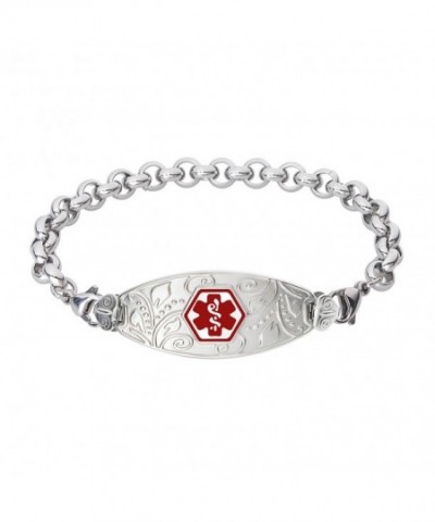 Divoti Engraved Filigree Bracelet Stainless