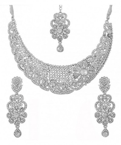 Touchstone bollywood rhinestones jewelry necklace