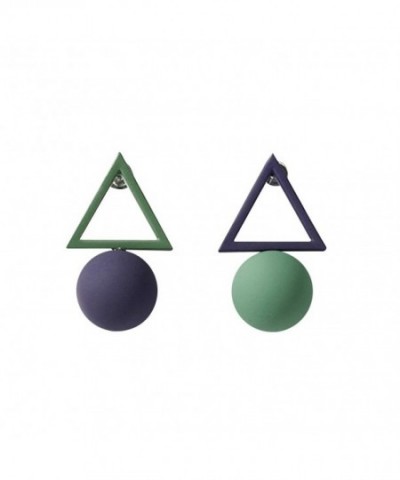 Geometric Triangle Earrings Jewelry Asymmetric