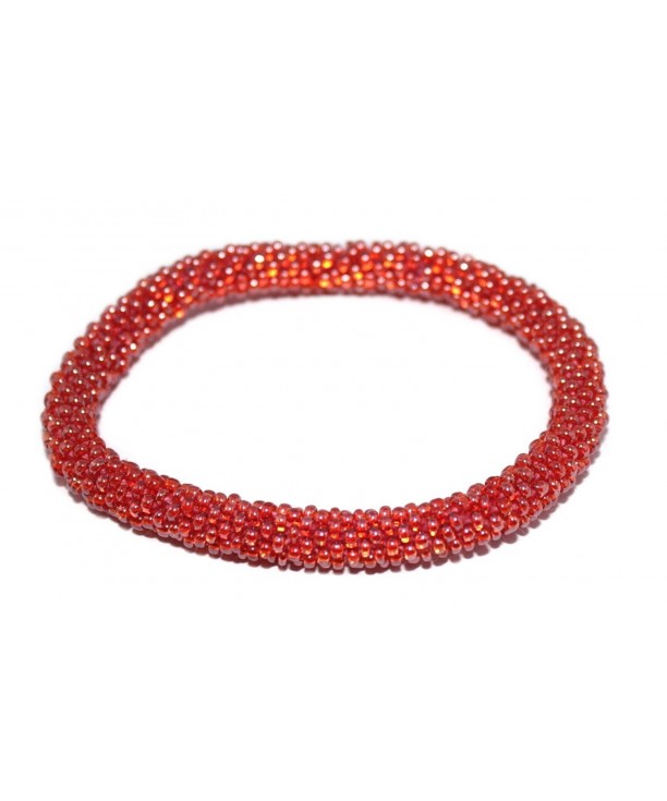Crochet Glass Bracelet Nepal SB466