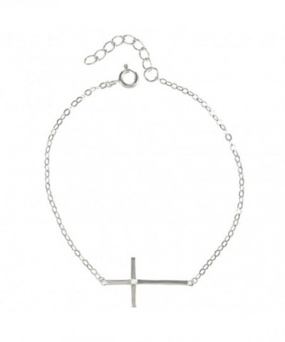 Sterling Silver Sideways Communion Confirmation Bracelet