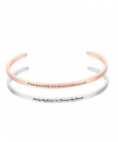 Bracelet Engraved Forever friendship Inspirational