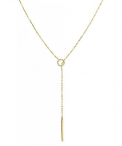 Benevolence Gold Necklace Lariat Vertical