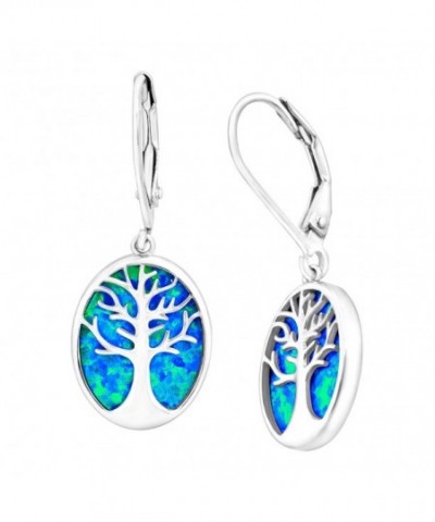 Created Cutout Earrings Sterling Silver