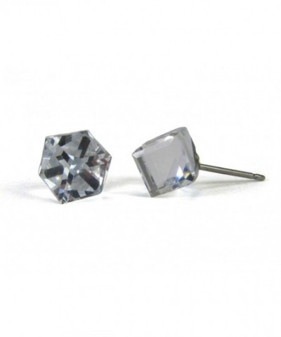 Crystal Tilted Swarovski Austrian Earrings