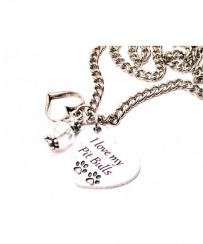 ChubbyChicoCharms Bulls Heart Crystal Necklace