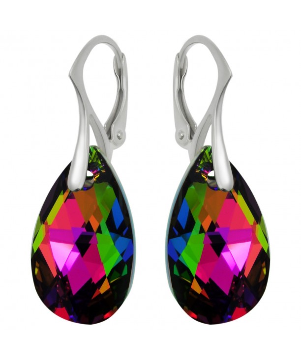 Royal Crystals Swarovski Multicolored Leverback