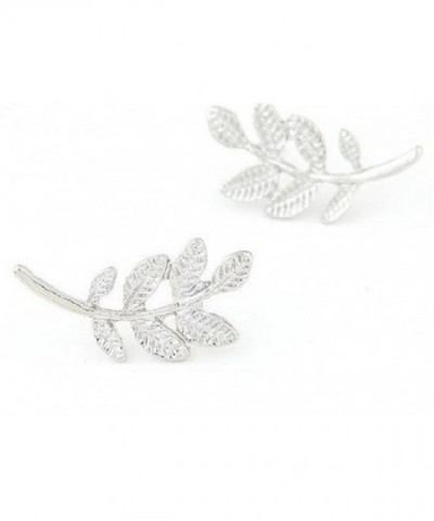 Silver Branch Crawlers Earrings Climber