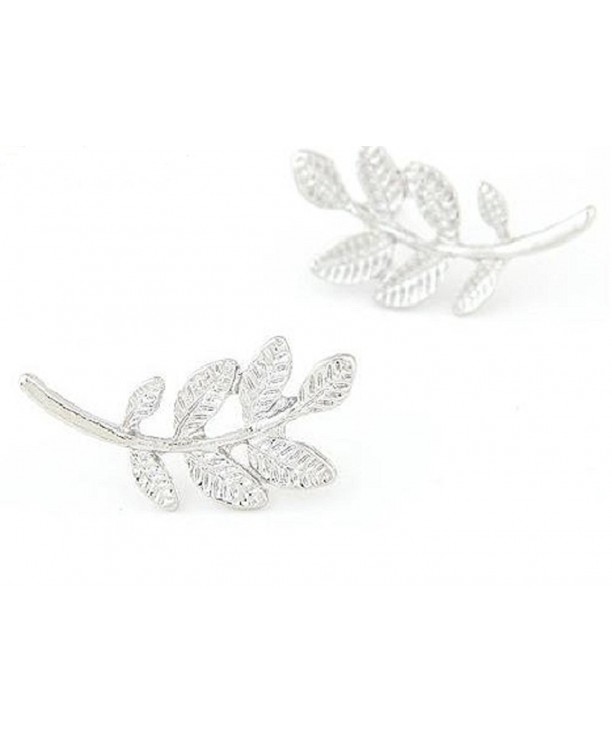 Silver Branch Crawlers Earrings Climber