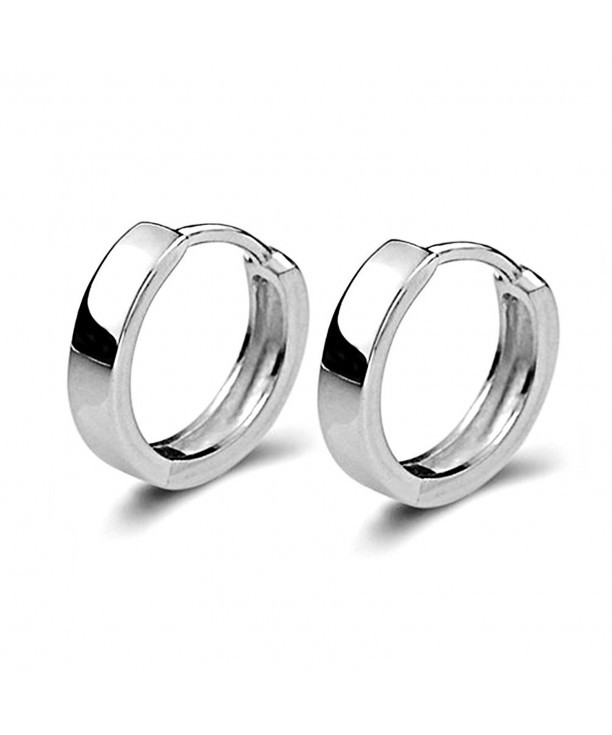 Spiritlele Unisex Silver Earrings Circle