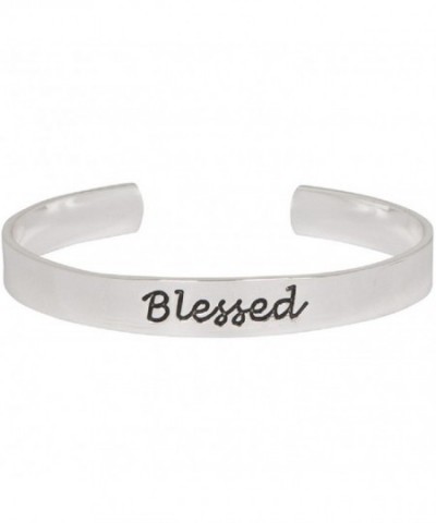 Silver Blessed Adjustable Inspirational Bracelet