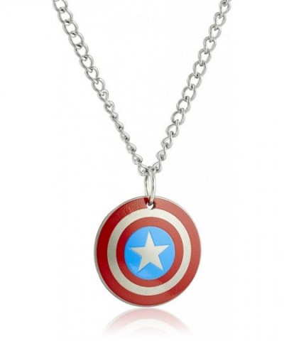 Marvel Comics Stainless Captain Necklace