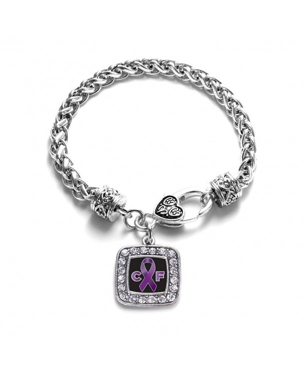 Fibrosis Awareness Classic Silver Bracelet