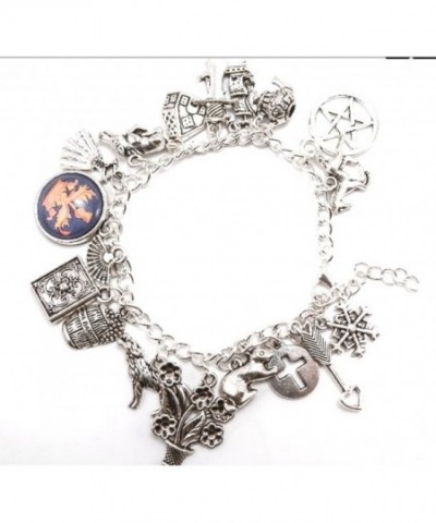 Outlander Charm Bracelet silver finish