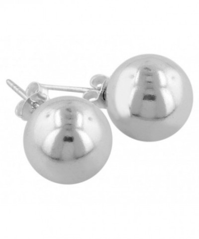 Sterling Silver 12mm Ball Earrings