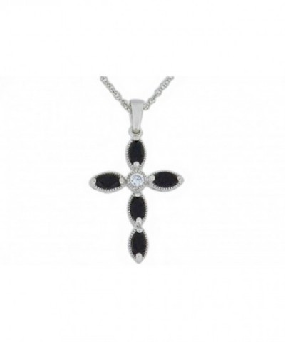 Genuine Pendant Sterling Silver Rhodium