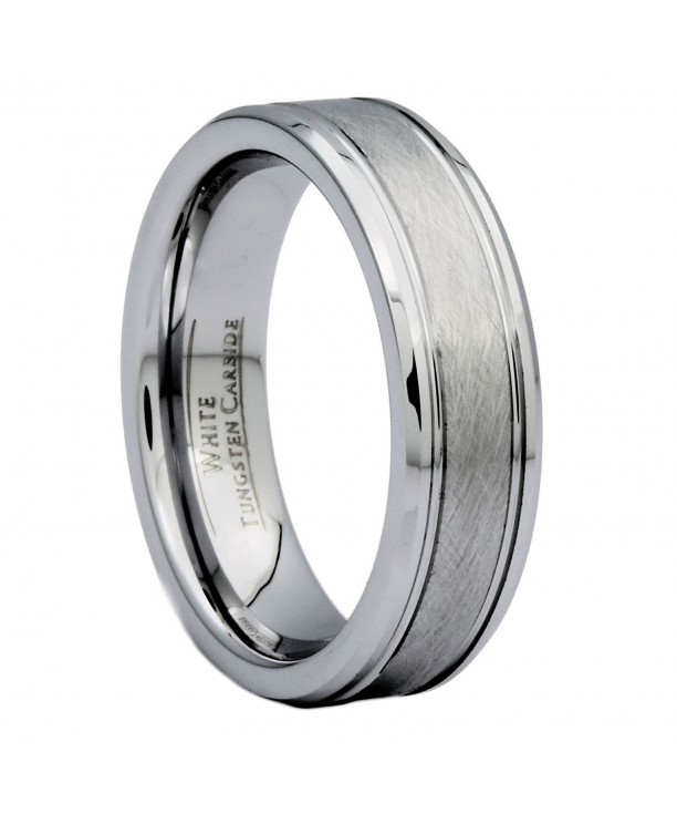 MJ Brushed Tungsten Carbide Wedding