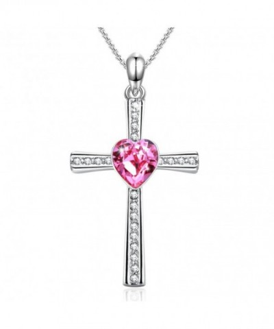 Necklace Religious Crystals Swarovski Valentine