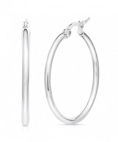 Stainless Steel Hoop Earrings 30mm