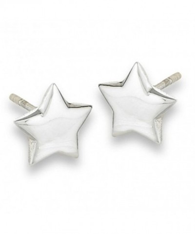 Sterling Silver Star Post Earrings