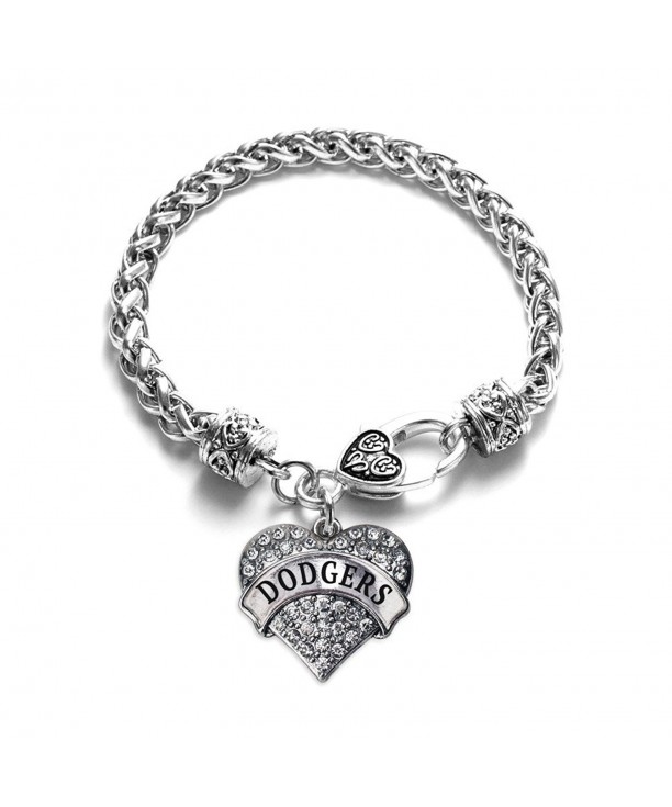 Dodgers Bracelet Silver Lobster Crystal