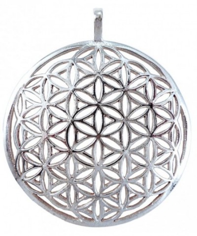 Flower Sacred Geometry Sterling Pendant