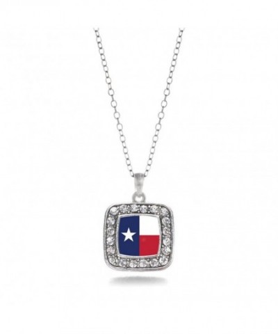 Inspired Silver Texas Square Necklace