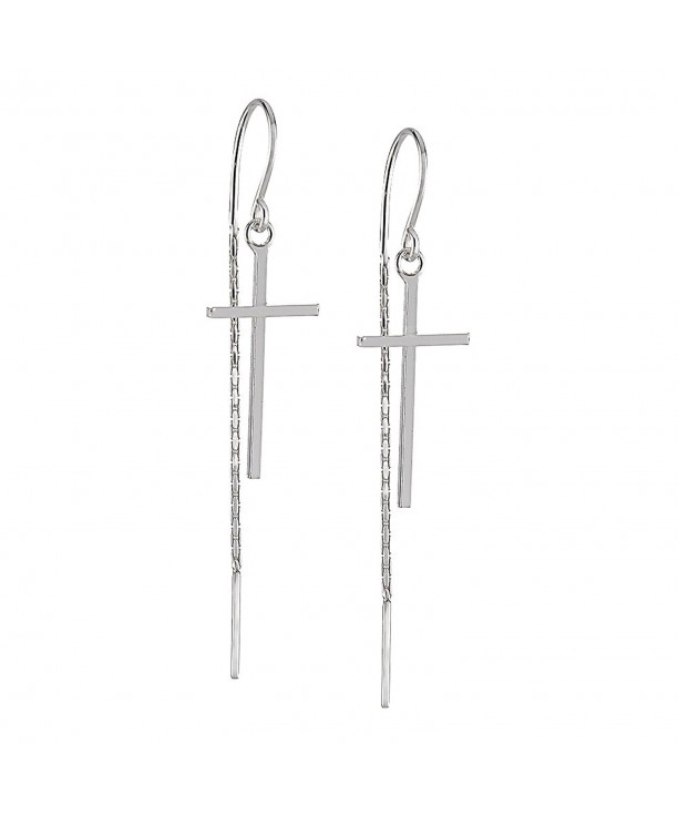 Sterling Silver Christian Threader Earrings