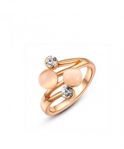 Suyi Womens Rose Gold Plated Diamond