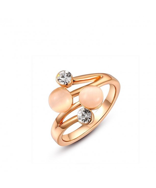 Suyi Womens Rose Gold Plated Diamond