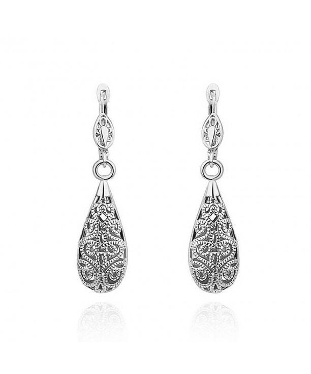 Corykeyes Filigree Teardrop Lever back Earrings