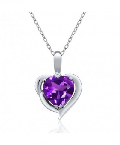 Purple Amethyst Sterling Silver Pendant